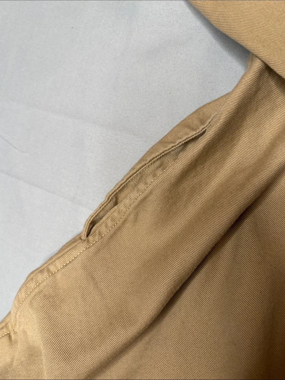 Polo Ralph Lauren Tan Khaki Button-Front Shirt Flare Dress Pony Pockets Size 7